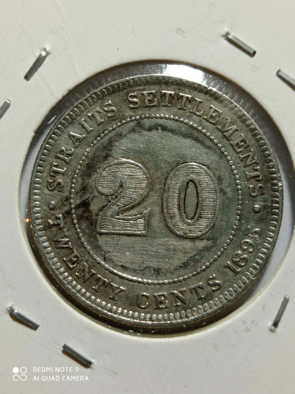 Repaired-And-Soldered-Or-Error-Coin?-1895-Straits-Settlement-20-Cent